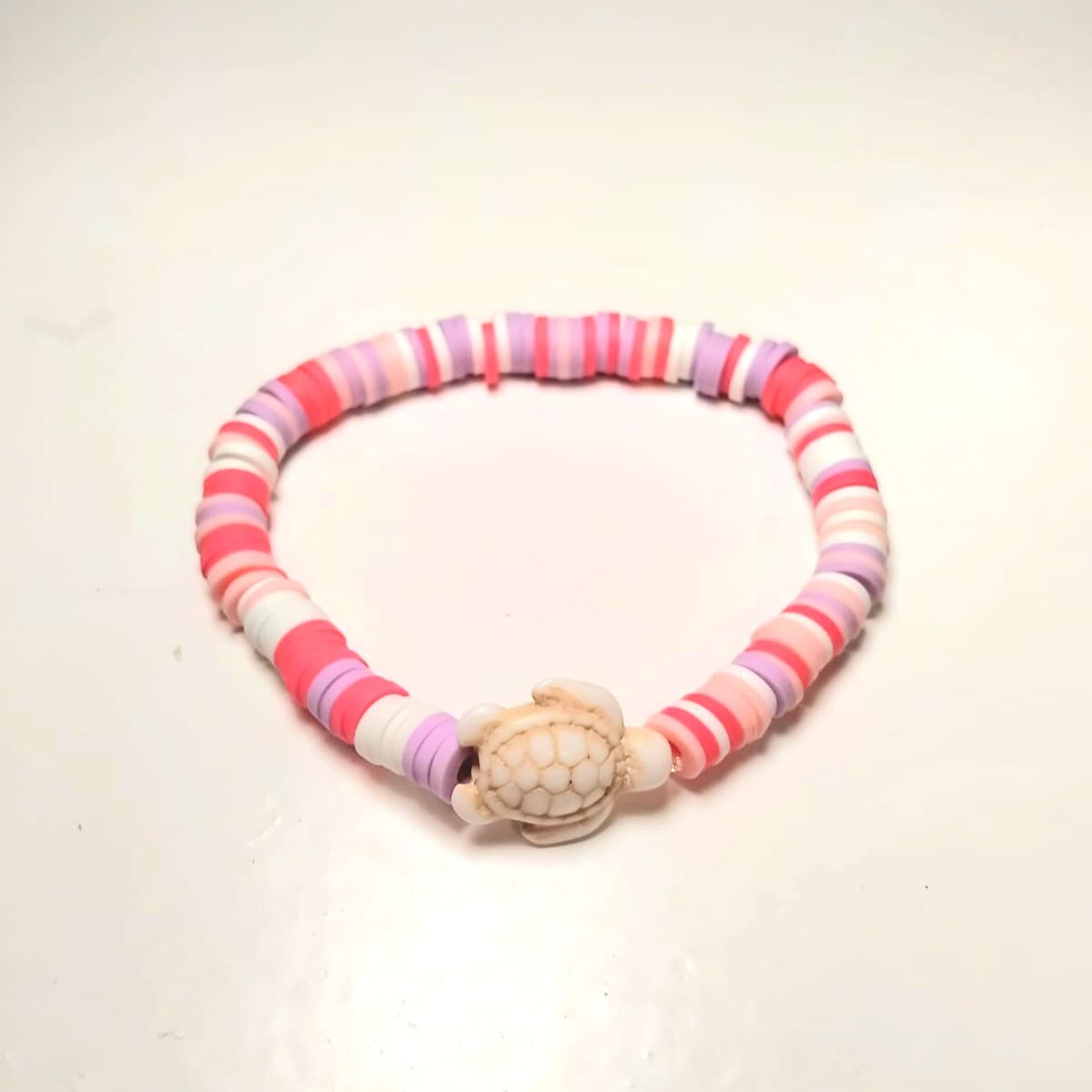 Pink preppy Turtle bracelet