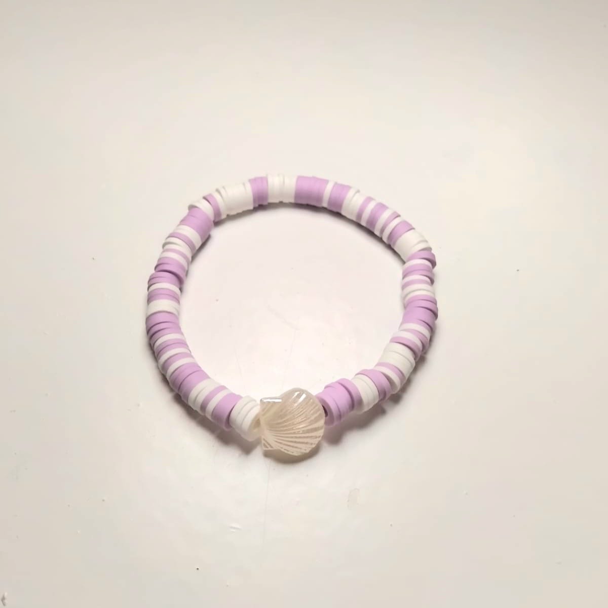 Purple Preppy Shell Bracelet